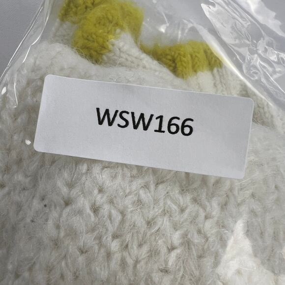 Pistola Kiran V-Neck Sweater Vest Ecru/Zest Cream/Citron Yellow Boxy Fit Size L - Picture 11 of 11